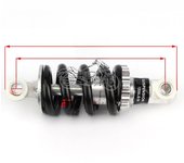 100MM 125MM 150MM 180MM 190MM 200MM Rear Suspension Shock for 47cc 49CC Super Minimoto ATV Quad electric scooter Pocket Bike