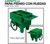 CARRETILLA PARA PIENSO CON RUEDAS 700FC 115X82X62,