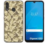 Funda Silicona para Gigaset GS3 diseño Sand Camuflaje Dibujos