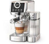 HiBREW H13A Máquina de café semiautomática 3 en 1, 6 modos de café, presión de extracción de 20 bares, tanque de agua removible de 1.3L, mango de aleación de aluminio de 51 mm, sistema de doble caldera, 3 niveles de temperatura ajustables