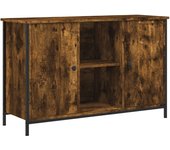 Mueble TV combinadoMueble de TV madera de ingeniería roble ahumado 100x35x65 cm