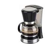 Cafetera Goteo Negro Inox 8 Tazas Marca Jata - Prepara de 2 a 8 Tazas - Fácil Limpieza