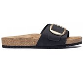 Sandalias Anatómicas mujer YOKONO JERBA 114 BIO PALA HEBILLA NOBUCK NEGRO 35090 25V