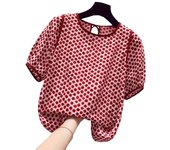 2024 Summer Women Blouse ZANZEA Elegant Half Sleeve Shirt Polka Dots Printed Holiday Tops Bohemain Casual Loose Blusas Chemise