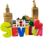 Domínguez - Imán Resina Sevilla Letras Corazón