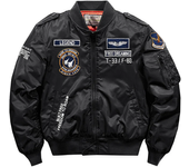 Winter Hip Hop Thick Warm Jacket Men High Quality Military Motorcycle Ma-1 Aviator Pilot Coats Male Baseball Bomber Jacket