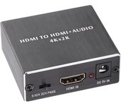 Extractor de audio HDMI, convertidor divisor de audio HDMI 4K * 2K, convertidor HDMI a HDMI + SPDIF + adaptador
