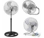 SUINGA Ventilador 3 en 1 (Sobremesa, Pie y Pared) Orbegozo, 3 Velocidades, Oscilante, 90W | Ventilador Multifuncional | Aire Fresco