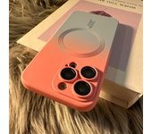 Luxury for Magsafe Matte Gradient Camera Lens Protector Case For iPhone 15 14 Plus 14 13 Pro Max Wireless Charger Macnetic Cover