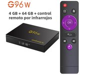 Andriod13 Smart TV Box 4K Ultra HD Google Assistant Amlogic S905W2 Quad core Streaming Media Player 4GB64GB Netflix Youtube G96W