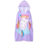 Toalla de Playa Infantil con Capucha  Toalla de Baño Poncho Toalla Poncho Surf para Niñas Niños de 2 a 8 años