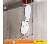1/6 piece door hook, door hook storage rack without drilling, kitchen cabinet, door hanging clothes rack, storage clothes cap, k