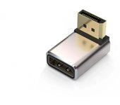 Gold-Plated Vertical Bend Adapter DP1.4 8K60Hz Monitor Computer Graphics Card DP Interface Extension Aluminum Alloy Shell
