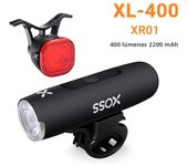 XOSS XL400 800 Bicycle Light Aluminium Bike Headlight Flashlight Handlebar USB Charging MTB Road Taillight RT01 Bike Accessories