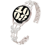 22mm Stainless Steel Band for Huawei Watch GT 42mm 46mm Metal Bling Butterfly Watch Strap for Samsung Galaxy Watch 3 45mm 46mm