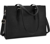Bolso Mujer Bolsos Bandolera para Ordenador Portátil 15.6 Pulgadas Impermeable Bolsos de Mujer Cuero PU Universidad Shopper Bolsa Tote