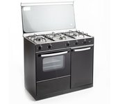 Alaska FQ 5207V N Cocina Gas NEGRA 54L Horno 4 Fuegos - Eficiente