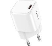 Qcharx Hera Mini Cargador 3A 20W 1 Puerto Tipo C Blanco Adaptado a regletas