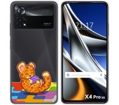 Funda Silicona Transparente para Xiaomi POCO X4 Pro 5G diseño Leopardo Dibujos