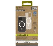 Funda muvit recycletek magsafe para apple iphone 15 transparente