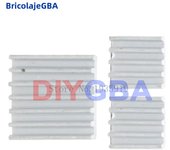 30pcs/lot 10set Adhesive Raspberry Pi 3 Heatsink Cooler Pure Aluminum Heat Sink Set Kit Radiator for Cooling Raspberry Pi 2 B