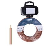 EDM Carrete Flexible 1,5mm Marrón Libre de halógenos 25m - EDM - 28422 Cablecillo Material Eléctrico Cable Eléctrico