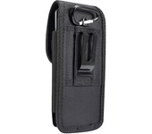 Funda Cinturon Vertical para Samsung Galaxy A9 Star Lite (2018) en Nylon con Clip Metálico y Tarjetero - Negra