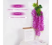 110cm Artificial Flower Vine Ivy Leaf Garland for Home Wall Plant Fake Wisteria Flower Party Rooftop Wedding Flower Arch Decor