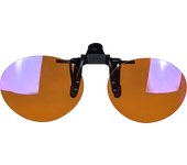 Red Lens Clip on Better Sleep Anti Blue Light ClipOn Orange Lens Clip on Night Vision Yellow Lens Clip on Cut Blue Light