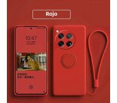 Case for OnePlus 12 Case Liquid Silicone Ring Stand Phone Shell Coque for OnePlus 12 Cover Shockproof 1+12 Bumper Back Funda