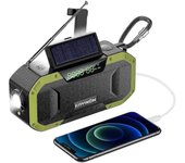 Radio Meteorológica Noaa para el hogar y al Aire Libre with Am/FM, radio de manivela (Green) jugar