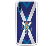Funda original compatible con Samsung Galaxy A70 - Club Deportivo Tenerife Escudo 2 Equipación