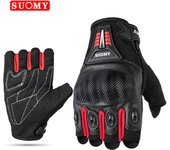 SUOMY Summer Half Finger Motorcycle Gloves Full Palm Non-slip Guantes Moto Motorcycle Fingerless Glove Moto Cycling Biker Racing