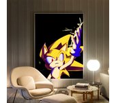 1pc Hot cool cartoon characters Sonic Hedgehogs Poster HD Posters Home Room Bar Cafe Decor Art Wall Painting Picture