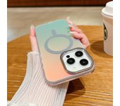 Laser Gradient for Magsafe Case for iPhone 15 14 13 12 Pro Max  Magnetic Wireless Charging Colorful Shockproof Luxury Cover