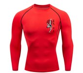 Baki Print Compression Shirts for Men Athletic Quick Dry Tshirts Tees Tops Gym Workout Fitness Undershirts Baselayers Rash Guard