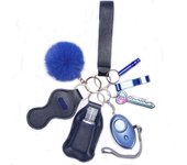 Safety Keychain Full Set, Self Defense Security Keychain Set With Personal Alarm Protective Keychain Accessories For Women Girls