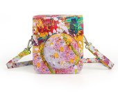 Bright Color Protective Cover PU Leather Instant Camera Case Storage Bag with Adjustable Strap For Fujifilm Instax Mini 12
