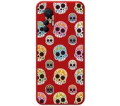Funda Silicona Líquida Roja para Xiaomi 12 Lite 5G diseño Catrina Dibujos