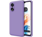 Funda Silicona Líquida Ultra Suave para Oppo A18 Color Morada