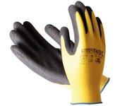 Guante nylon+latex en palma supertex  agricola amaril t-10 sl-01