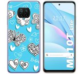 Tumundosmartphone Funda Gel Tpu para Xiaomi Mi 10T Lite diseño Mariposas Dibujos