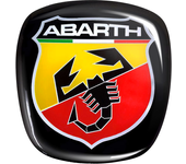 3D logo Abarth trasero + trasero Scudetto pegatina Oficial Fiat 500