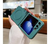 Official Liquid Silicone Matte Armor For Magsafe Magnetic Case For Samsung Z Flip ZFlip 6 5 4 3 ZFLIP6 Wireless Charging Funda
