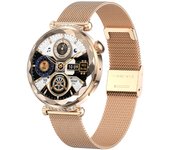 Reloj inteligente con Bluetooth, llamadas, frecuencia cardíaca, presión arterial, oxígeno en sangre, pantalla, reloj inteligente multifunción para mujer