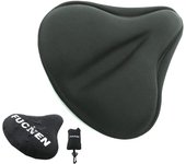 Funda sillin para Bicicleta estatica Funda De Gel para Sillín De Bicicleta Grande Asiento para Bicicleta Estática Almohadilla Ancha Suave (Negro)