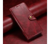 SUTENI Clamshell magnetic buckle card wallet leather phone case For iPhone 16ProMax 15Plus 14 13mini 12 11 XR XSMAX 7/8Plus SE2