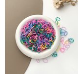 Girls Colourful Disposable Rubber Band Hair Ties Rings Elastic Headband Kids Ponytail Holder Bands Girls Hair Accessories