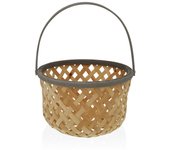 Versa Bamboo Frutero, moderno, Medidas (Al x L x An) 30 x 4,3 x 30 cm, , Color Gris