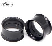 1pc 2mm-25mm Stainless Steel Ear Plugs Tunnels Rose Gold Color Screwed Earrings Expander Earlet Gauges Body Piercings Jewelry